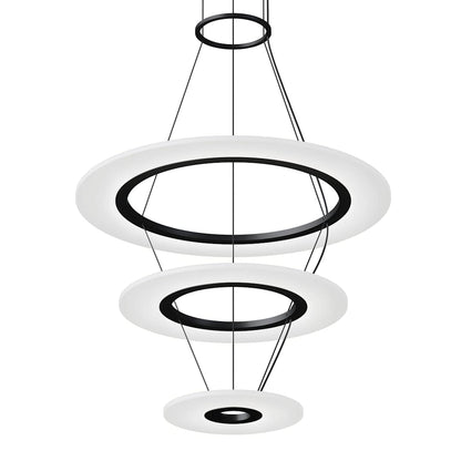 Arctic Rings 3 Light 31" Wide LED Ring Chandelier
