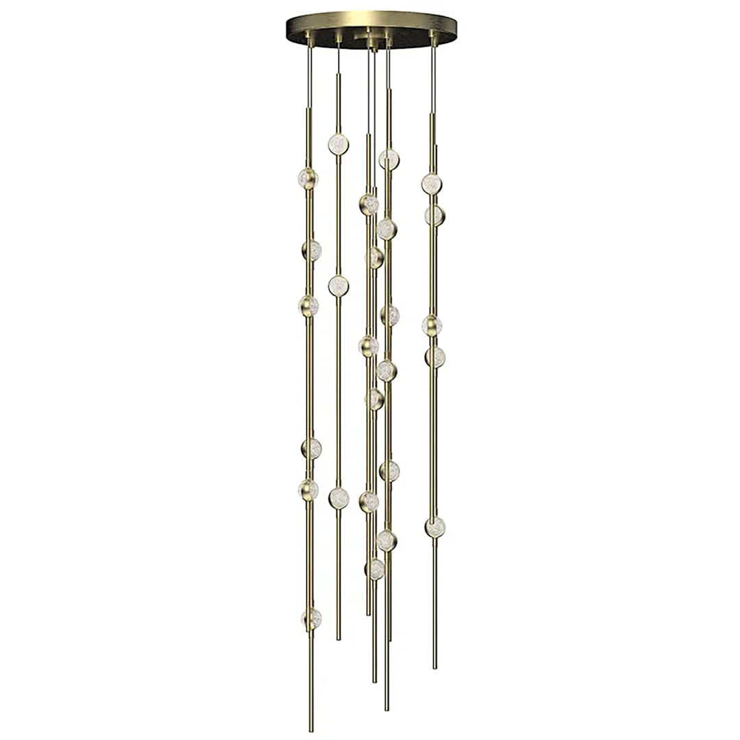 Constellation Andromeda 26 Light 12" Wide LED Abstract Multi Light Pendant with Clear Acrylic Shades