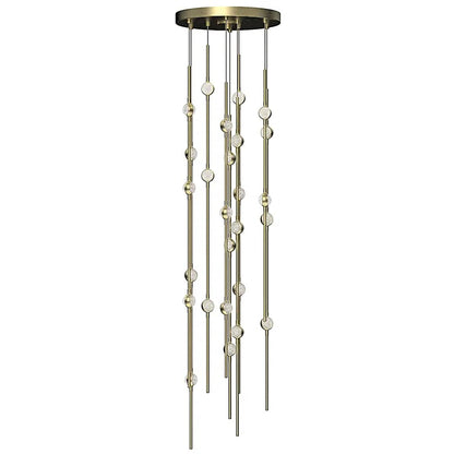 Constellation Andromeda 26 Light 12" Wide LED Abstract Multi Light Pendant with Clear Acrylic Shades