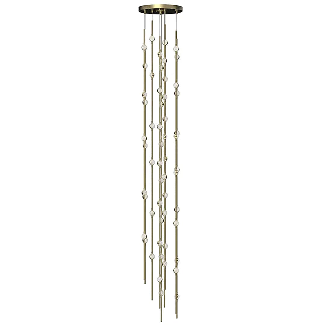 Constellation Andromeda 55 Light 12" Wide LED Abstract Multi Light Pendant with Clear Acrylic Shades