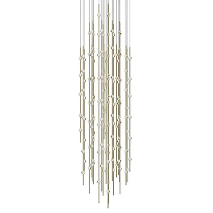 Constellation Andromeda 156 Light 25" Wide LED Abstract Multi Light Pendant with Clear Acrylic Shades