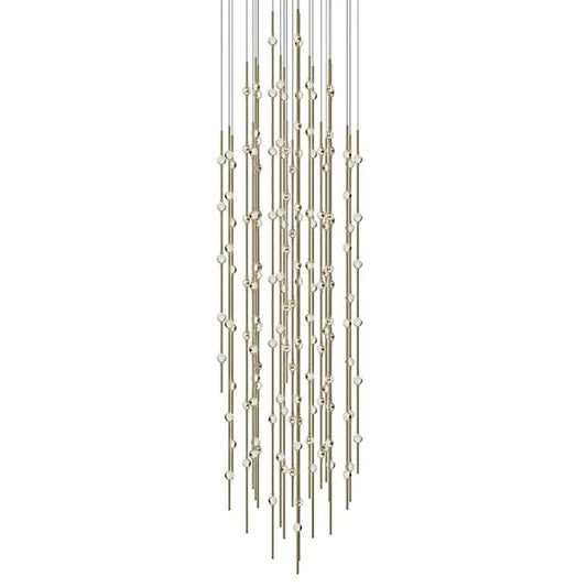 Constellation Andromeda 156 Light 25" Wide LED Abstract Multi Light Pendant with Clear Acrylic Shades
