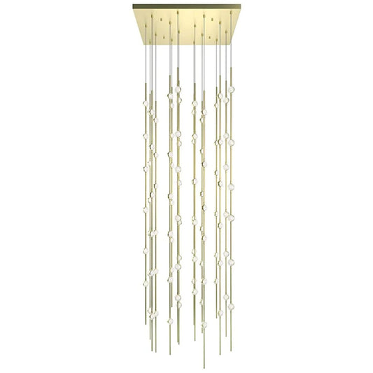 Constellation Andromeda 96 Light 24" Wide LED Abstract Multi Light Pendant with Clear Acrylic Shades