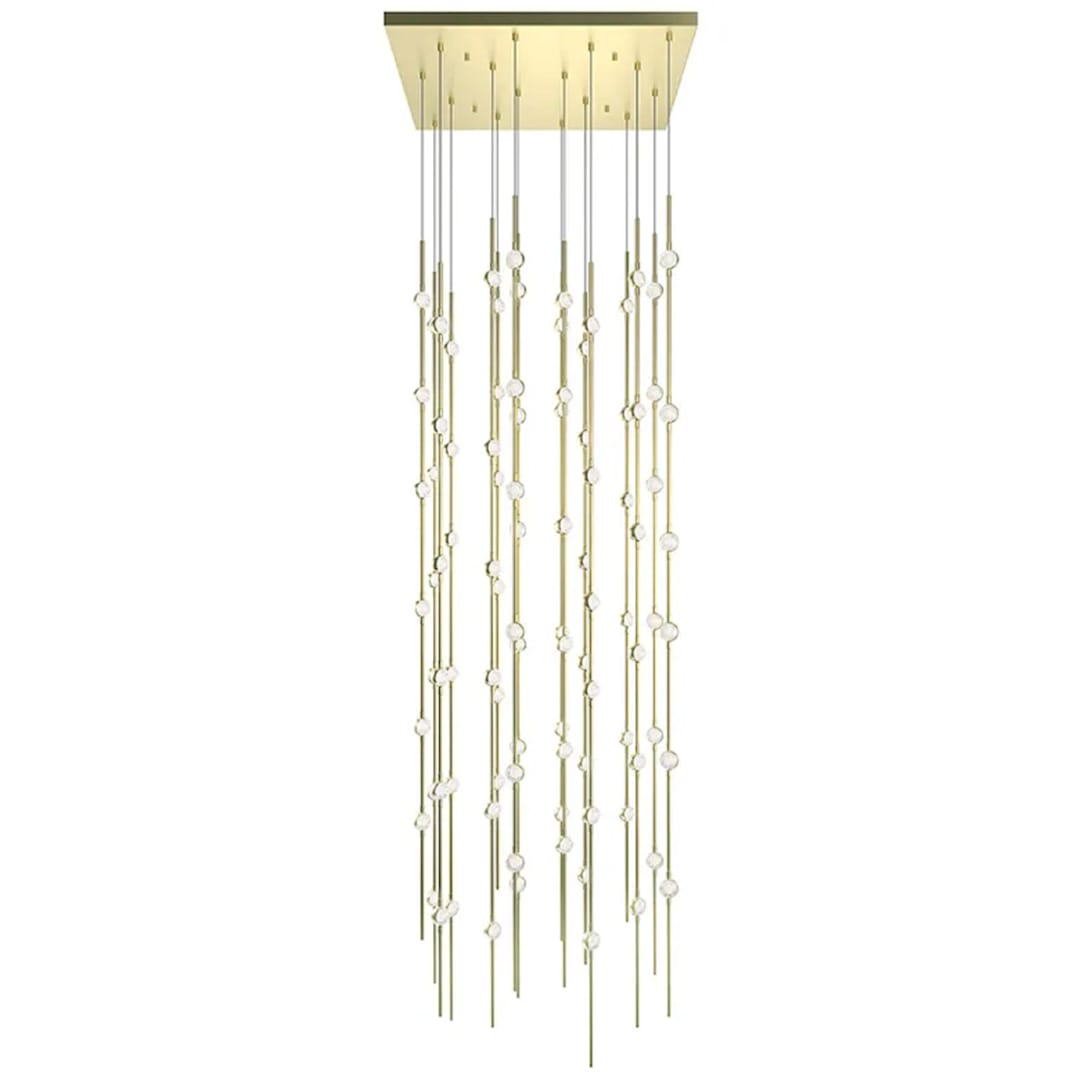 Constellation Andromeda 96 Light 24" Wide LED Abstract Multi Light Pendant with Clear Acrylic Shades
