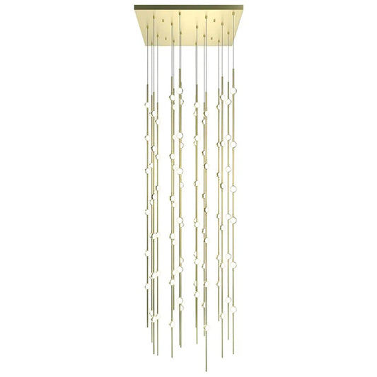 Constellation Andromeda 96 Light 24" Wide LED Abstract Multi Light Pendant with White Acrylic Shades