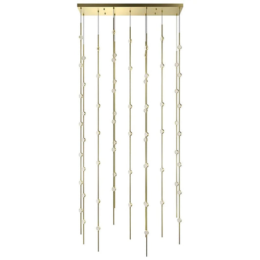 Constellation Andromeda 69 Light 36" Wide LED Abstract Multi Light Pendant with Clear Acrylic Shades