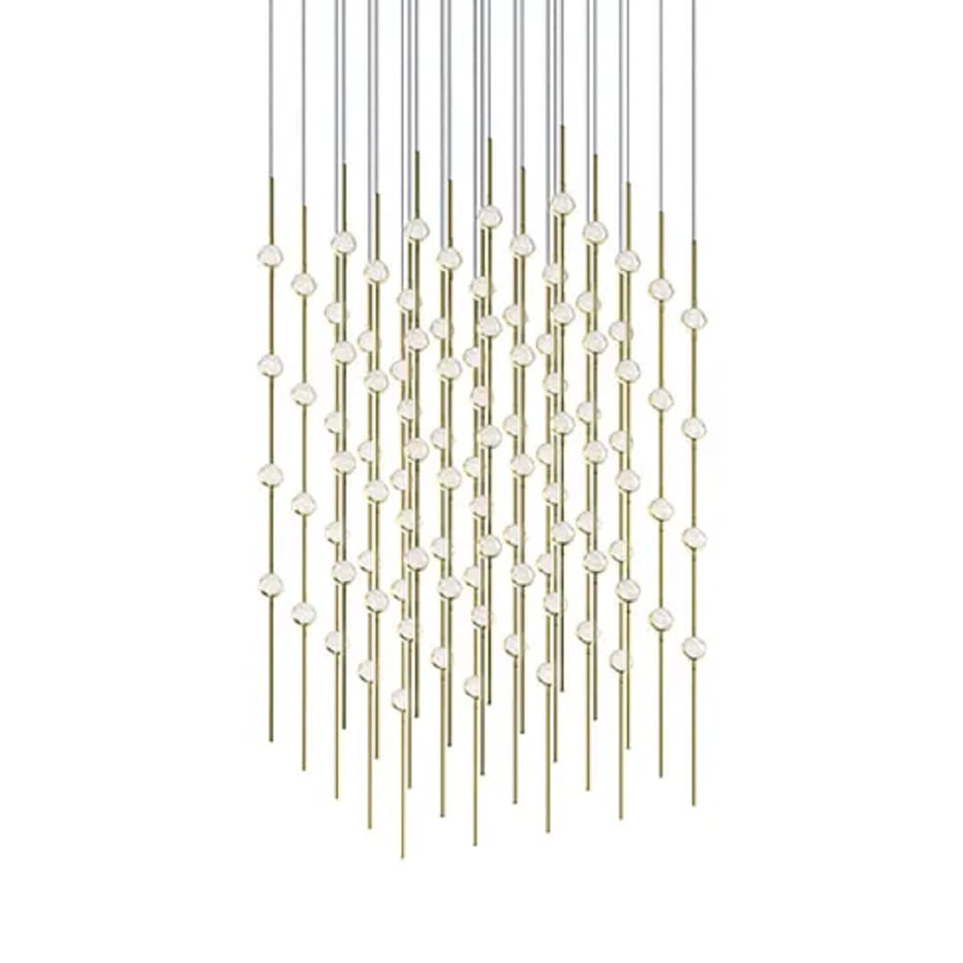 Constellation Cosmic Cube 100 Light 21" Wide LED Abstract Multi Light Pendant with Clear Acrylic Shades