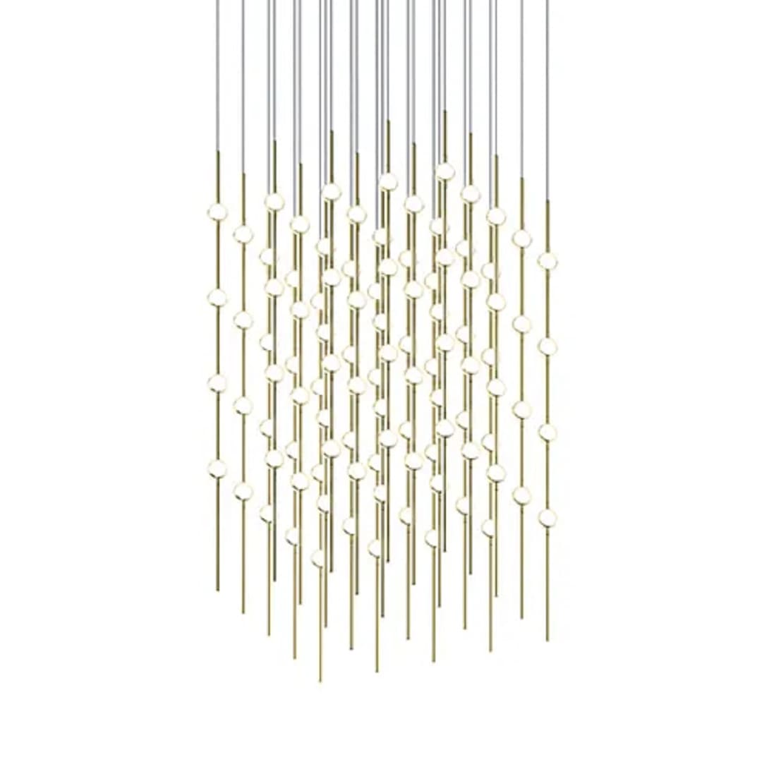 Constellation Cosmic Cube 100 Light 21" Wide LED Abstract Multi Light Pendant with White Acrylic Shades