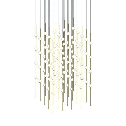 Constellation Cosmic Cube 100 Light 21" Wide LED Abstract Multi Light Pendant with White Acrylic Shades