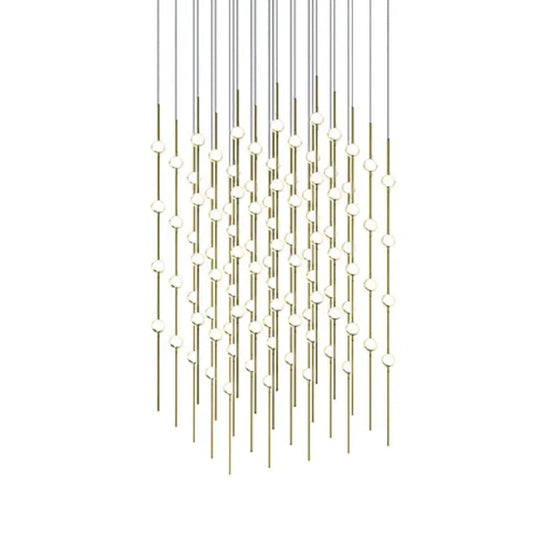 Constellation Cosmic Cube 100 Light 21" Wide LED Abstract Multi Light Pendant with White Acrylic Shades