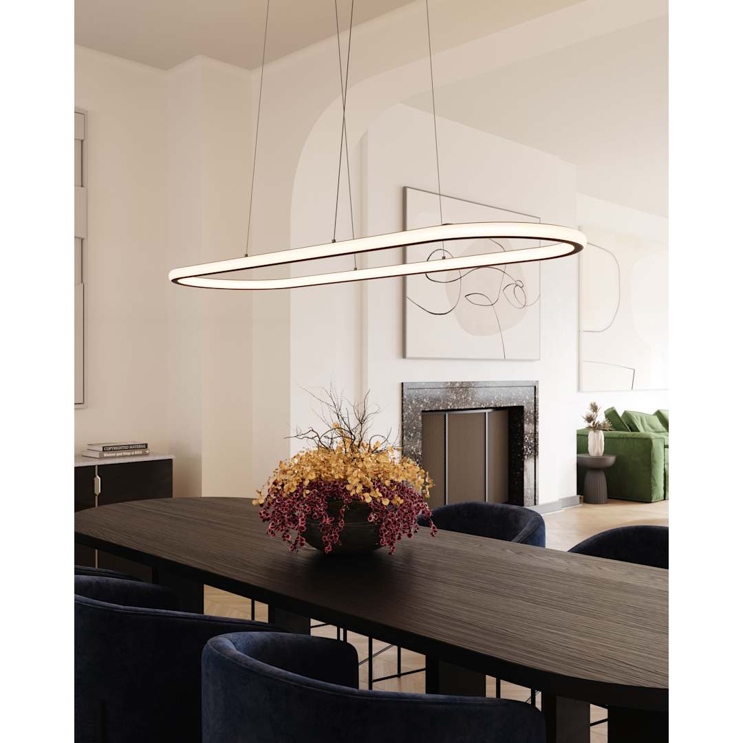 Luna 2 Light 62" Wide LED Suspension Pendant