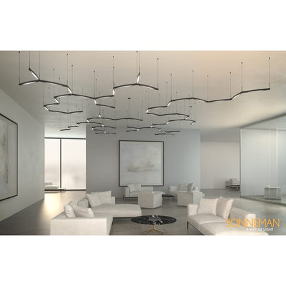 Ola 55" Wide LED Linear Chandelier