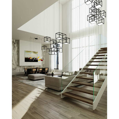 Cubix 12 Light LED Pendant