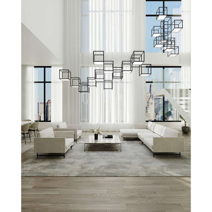 Cubix 12 Light LED Pendant