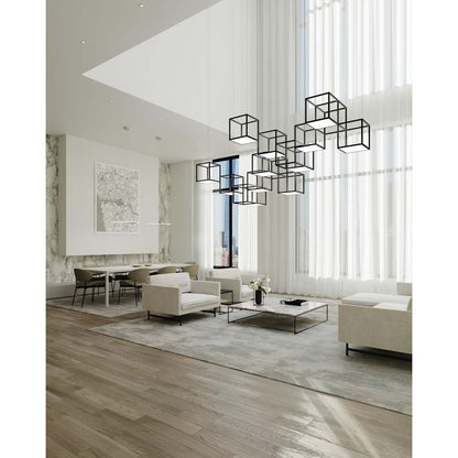 Cubix 12 Light LED Pendant