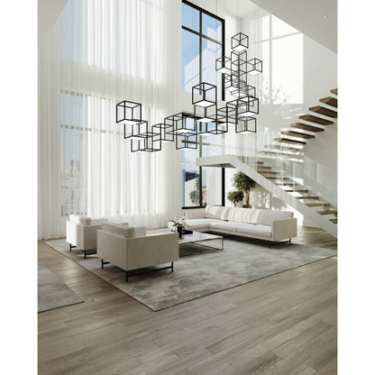 Cubix 12 Light LED Pendant