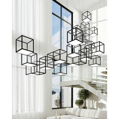 Cubix 12 Light LED Pendant