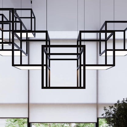 Cubix 12 Light LED Pendant