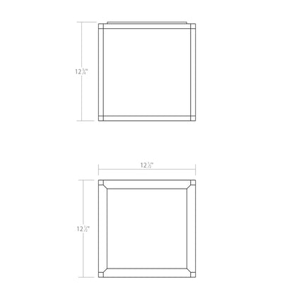 Cubix 1 Light Tall LED Surface Mount