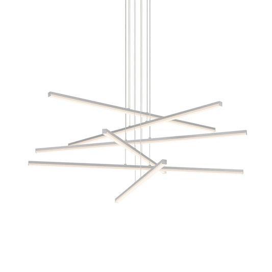 Stix 40" Wide 6 Arm LED Chandelier