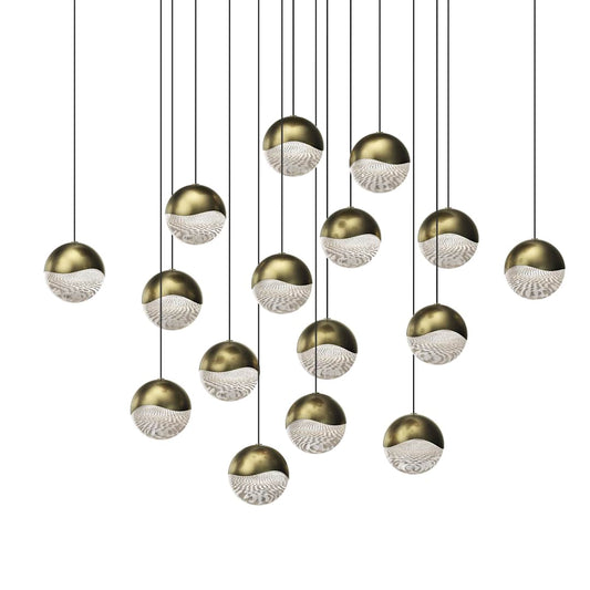 Grapes 16 Light 24" Wide LED Suspension Multi Light Pendant