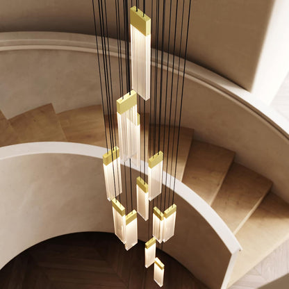 V Panels 7" Wide Suspension Multi Light Pendant