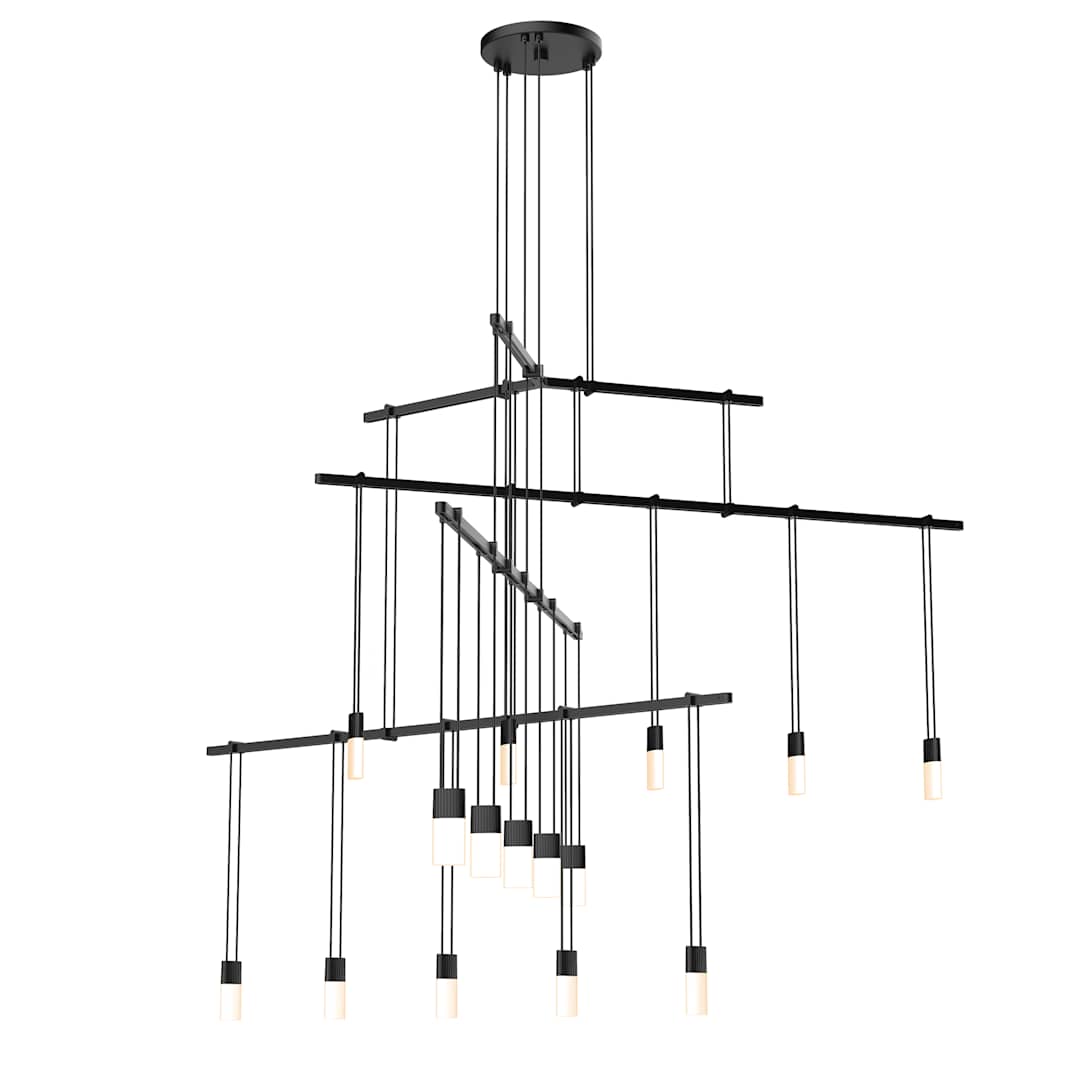 Suspenders LED 4-Tier Tri-Bar Multi Light Pendant