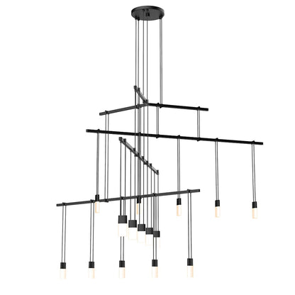 Suspenders LED 4-Tier Tri-Bar Multi Light Pendant