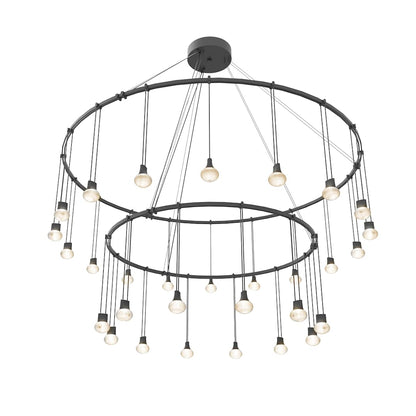 Suspenders LED Double Ring Multi Light Pendant