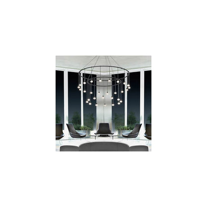 Suspenders LED Double Ring Multi Light Pendant