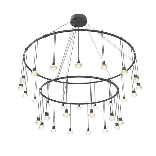 Suspenders LED Double Ring Multi Light Pendant