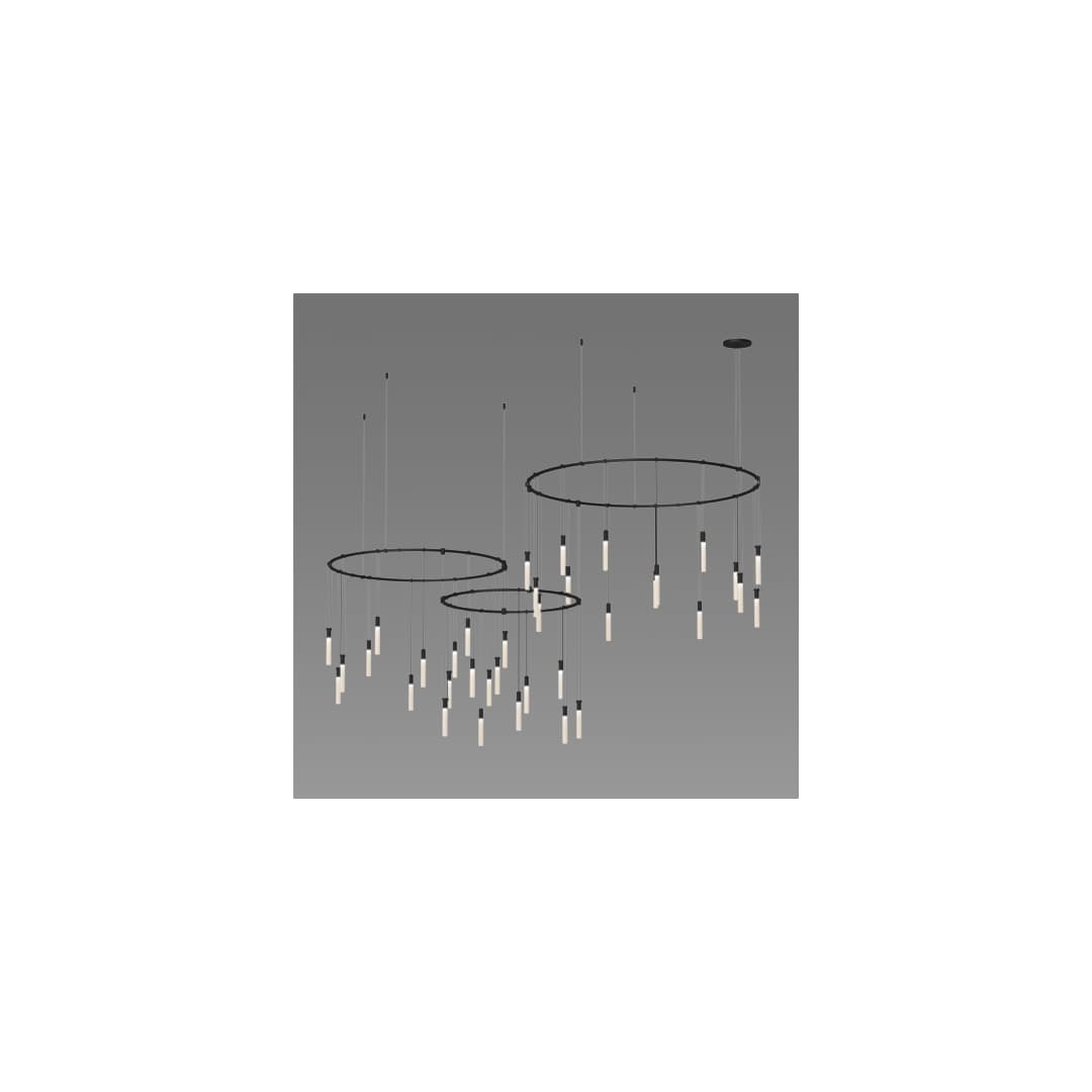 Suspenders LED 3-Bar Offset Ring Multi Light Pendant