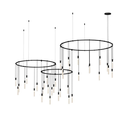 Suspenders LED 3-Bar Offset Ring Multi Light Pendant