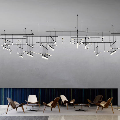 Suspenders 242" Wide Multi Light Pendant