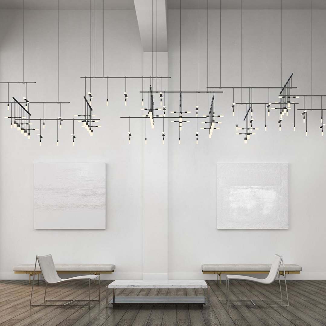 Suspenders 242" Wide Multi Light Pendant