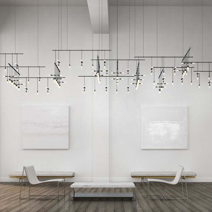 Suspenders 242" Wide Multi Light Pendant