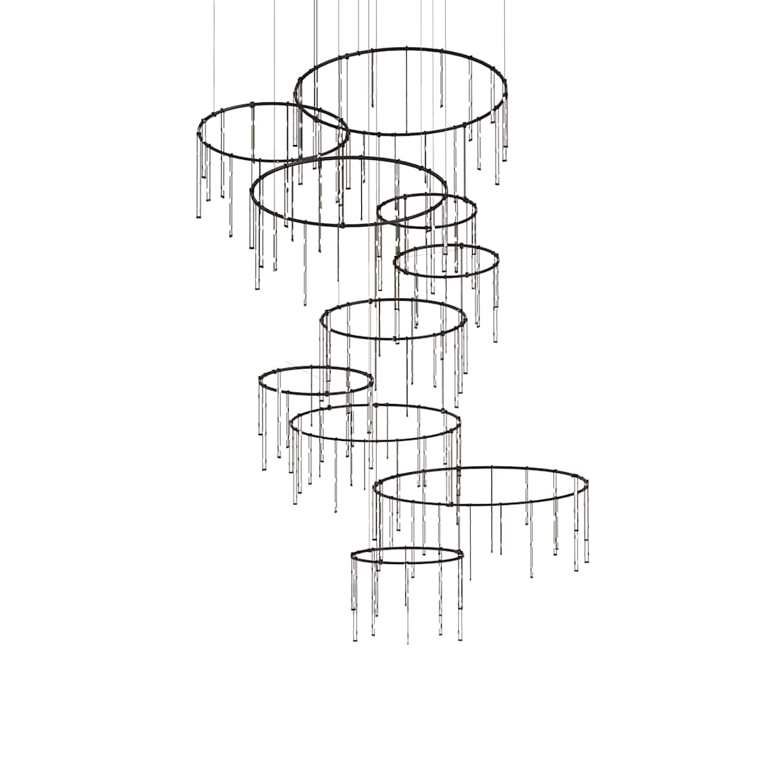 Suspenders 300 Light 86" Wide Full Sized Pendant