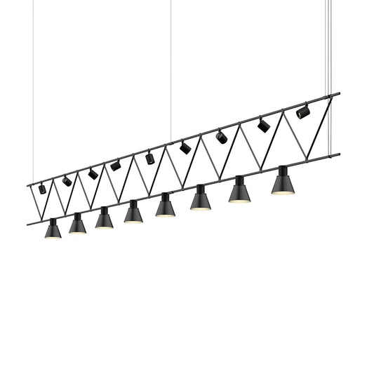 Suspenders 8 Light 170" Wide LED Linear Chandelier