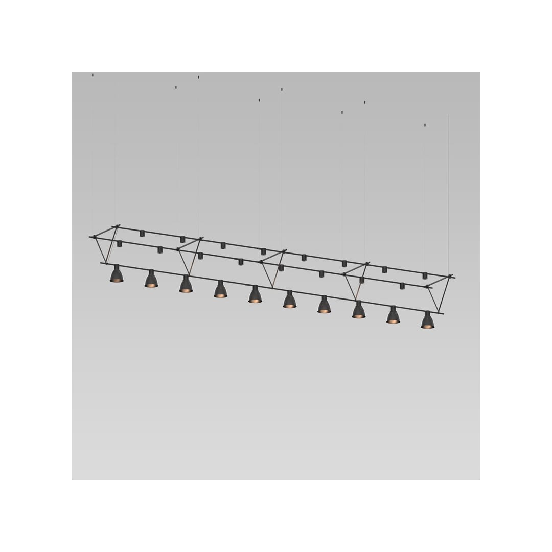Suspenders 8 Light 170" Wide LED Linear Chandelier