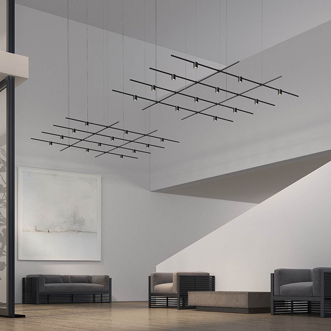 Suspenders 12 Light 97" Wide LED Linear Chandelier