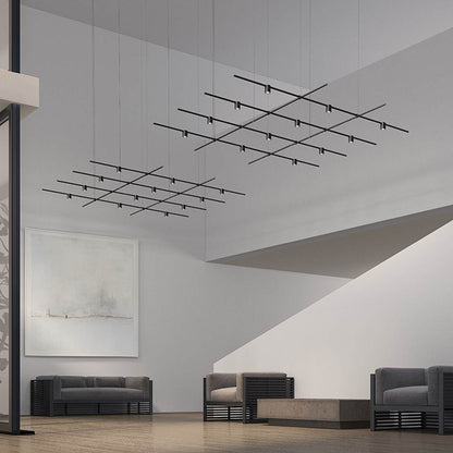 Suspenders 12 Light 97" Wide LED Linear Chandelier