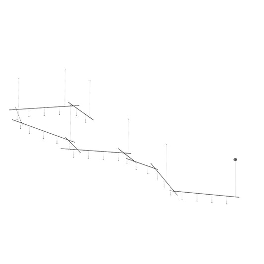 Suspenders 25 Light 85" Wide LED Suspension Multi Light Pendant