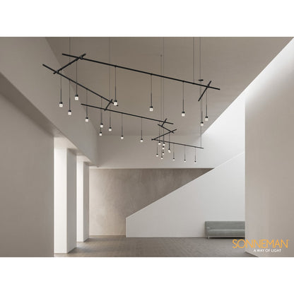 Suspenders 25 Light 85" Wide LED Suspension Multi Light Pendant