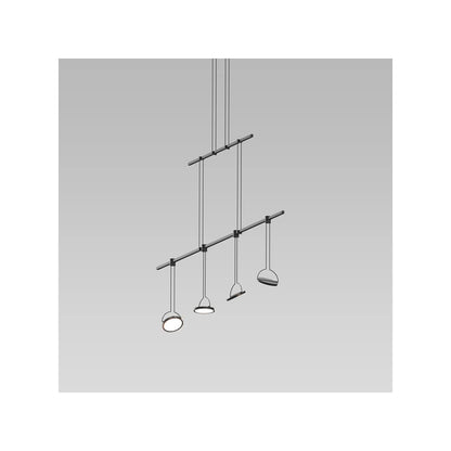 Suspenders 4 Light 37" Wide LED Linear Chandelier