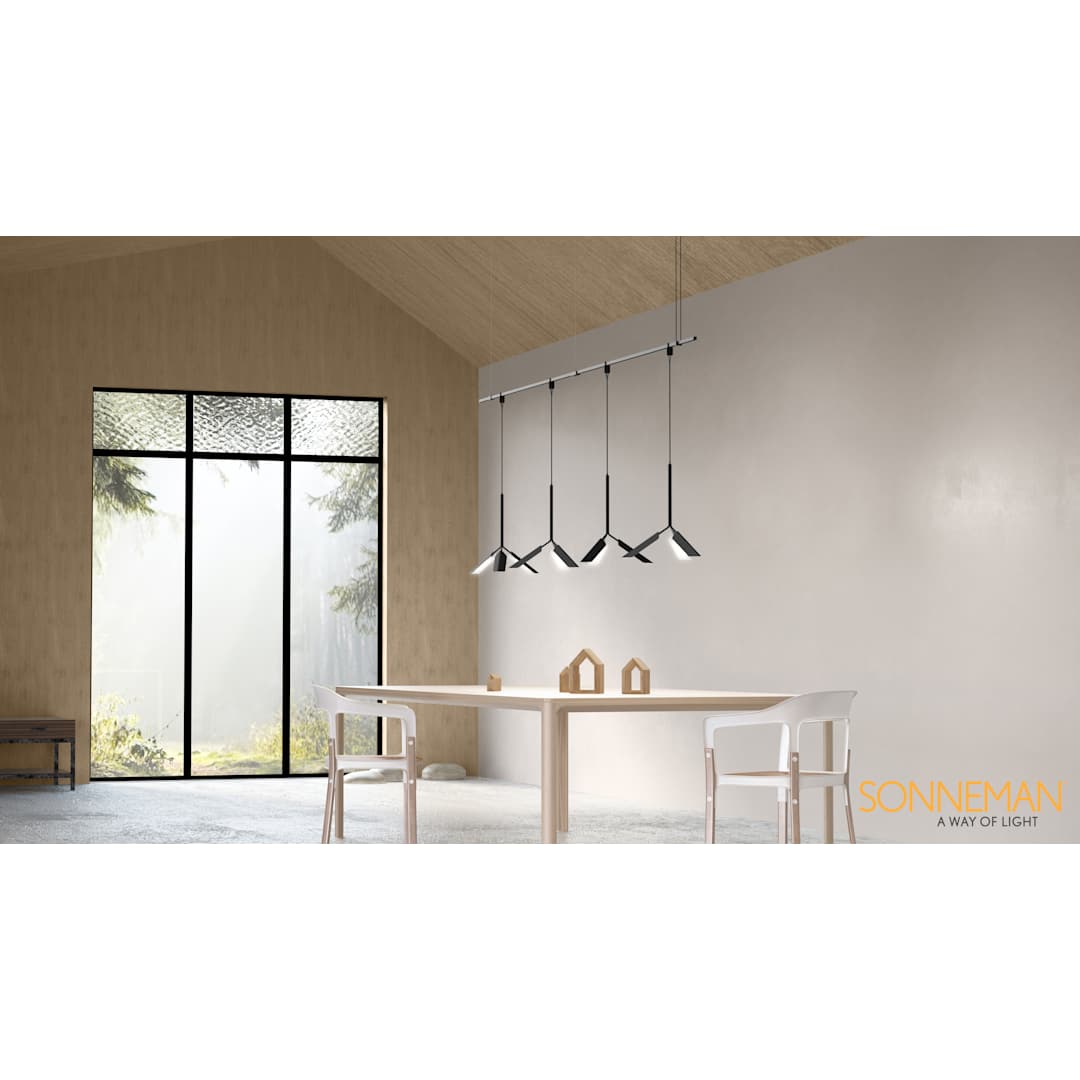 Suspenders 4 Light 49" Wide LED Suspension Multi Light Pendant