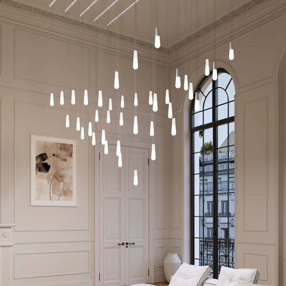 Suspenders 117" Wide LED Abstract Linear Chandelier