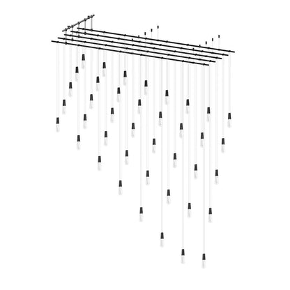 Suspenders 117" Wide LED Abstract Linear Chandelier