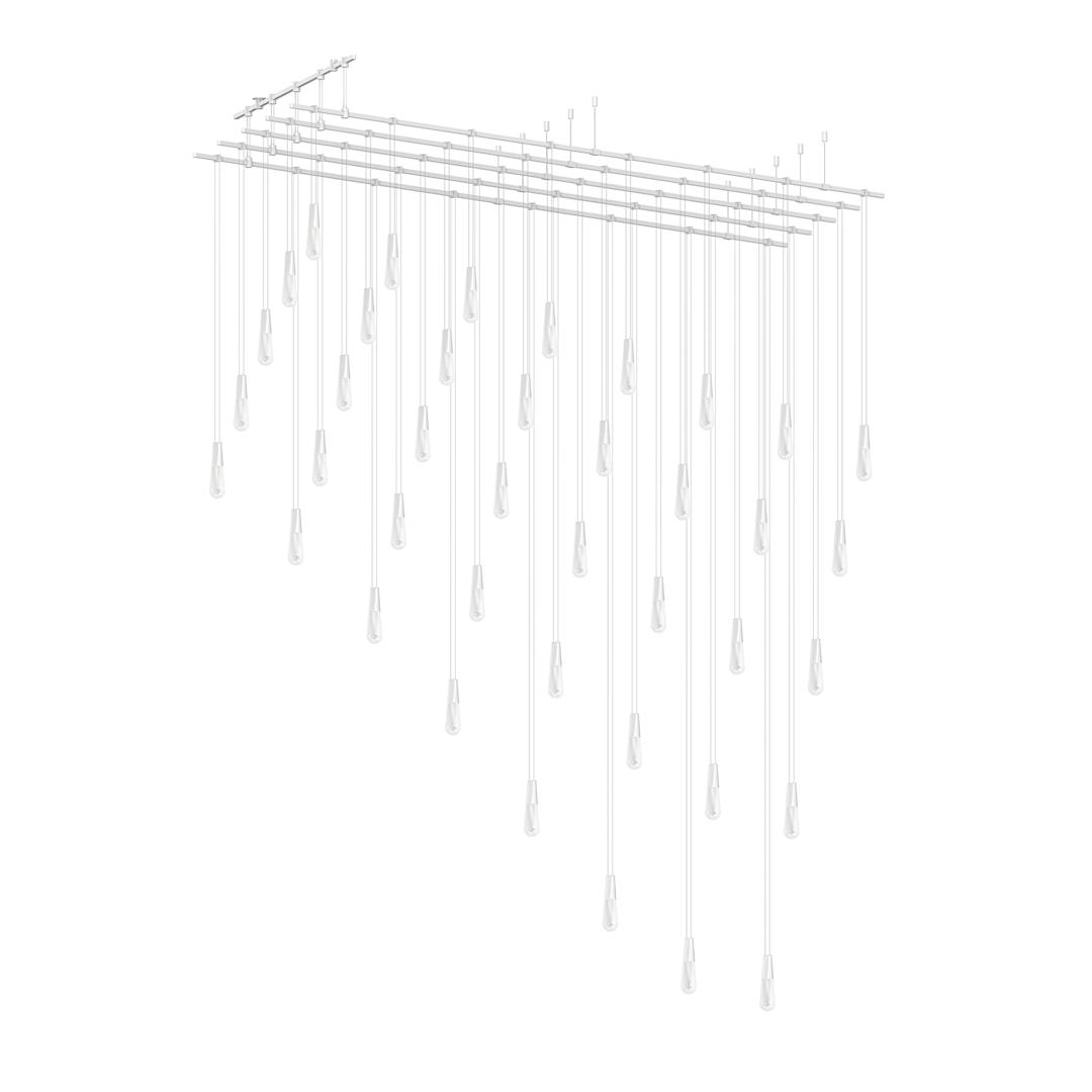 Suspenders 117" Wide LED Abstract Linear Chandelier