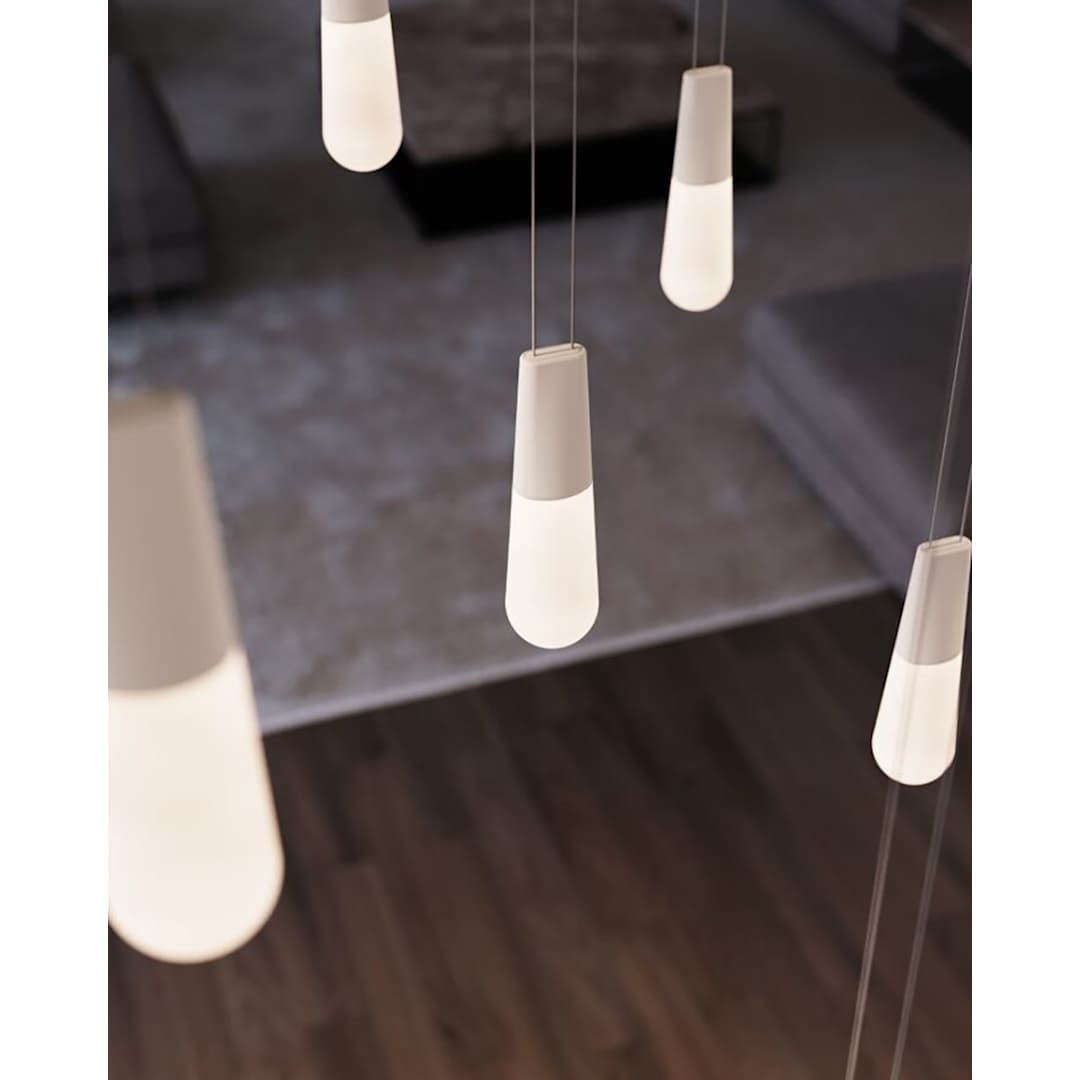 Suspenders 117" Wide LED Abstract Linear Chandelier