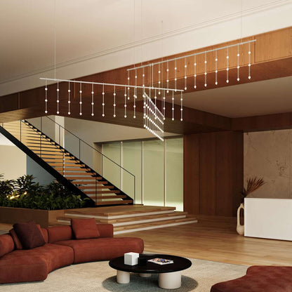 Suspenders 83" Wide LED Abstract Chandelier